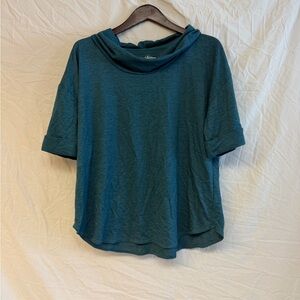 St. John's Bay Teal Short Sleeve Top